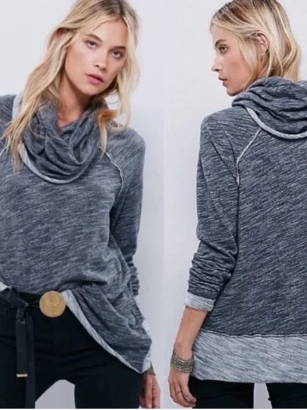 Free people beach women’s cocoon cowl neck pullover
